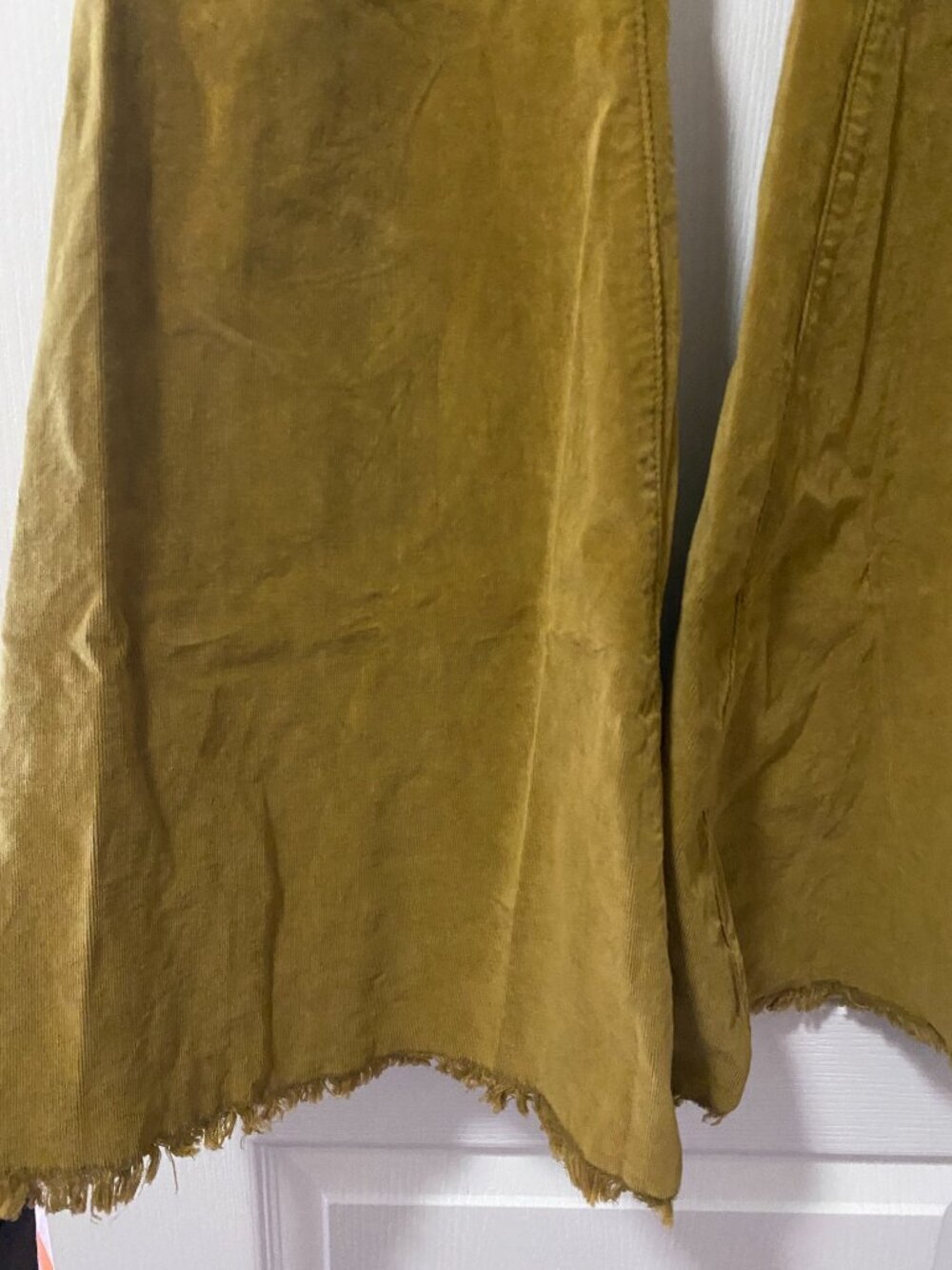 Free People Retro Just Float On Corduroy Ultra Wide Flare Boho Pants Mustard 29 - Picture 4 of 10